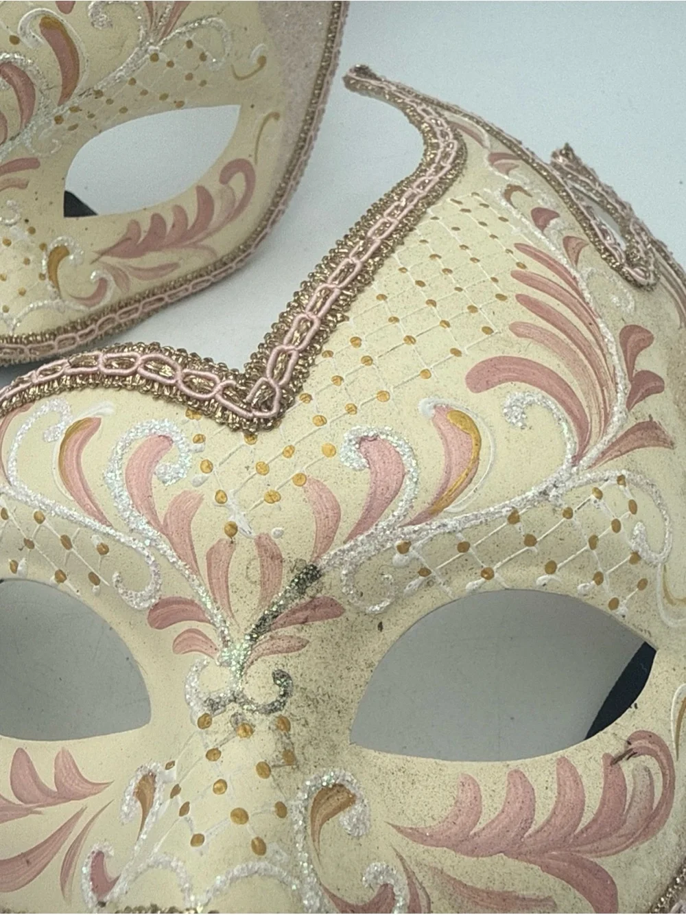 Pair Of Pier 1 Venetian Masquerade Masks 2016 Elena Italy Wax Seal Set